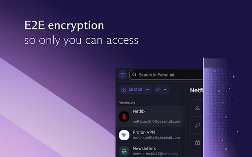 Proton Pass: Secure Password Manager – I-download nang Libre - Screenshot 4