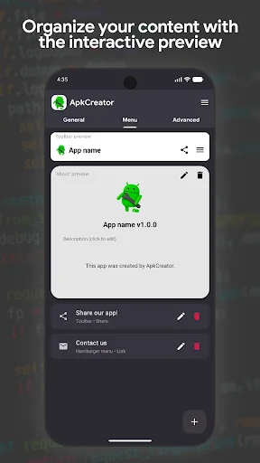 I-download ang ApkCreator Studio – Gumawa ng Android Apps nang Mabilis - Screenshot 2