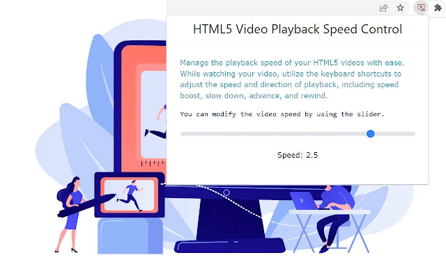 Download HTML5 Video Playback Speed Control – Pabilisin ang Video - Screenshot 2