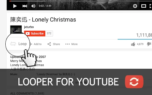 Looper for YouTube: I-loop ang Videos nang Madali – Free Download - Screenshot 1