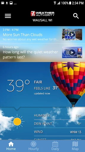 I-download ang WSAW WZAW First Alert Weather – Tumpak na Ulat Panahon - Screenshot 1