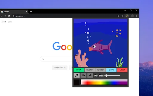 I-download ang TinySketch Chrome Extension – Mabilis na Drawing Tool - Screenshot 2